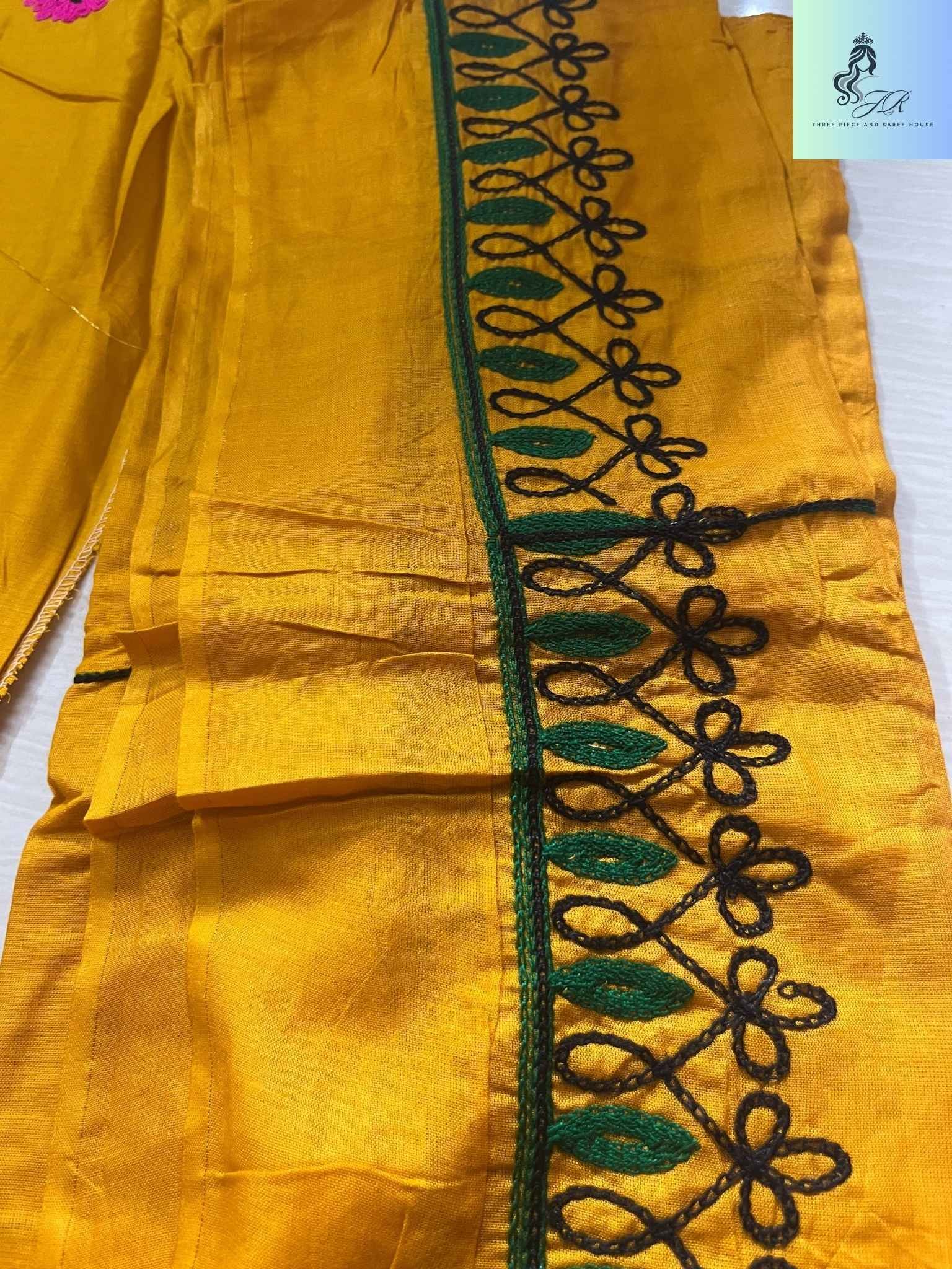 হলুদ থ্রি পিস - Image 3